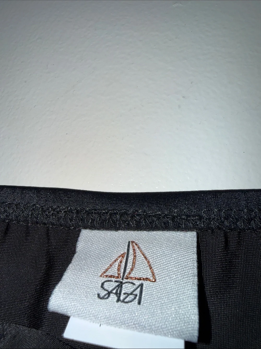 Black Bikini Bottom with Bright Pink Side Ties